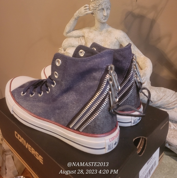 Chuck Taylor All Star Tri Zip High Top Converse #499 - Picture 5 of 16